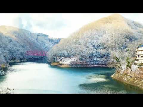 帝釈峡の冬景色と温泉、ホテル 錦彩館