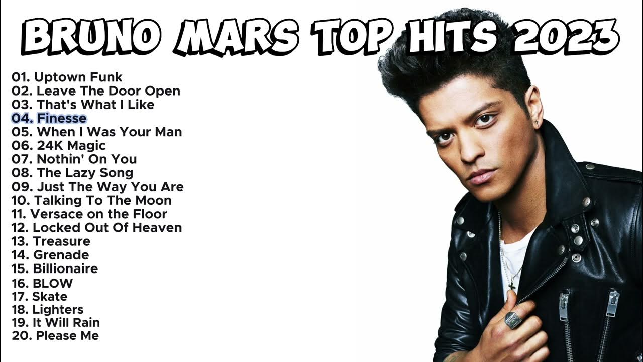 BRUNO MARS BIGGEST HITS 2023 FULL PLAYLIST YouTube