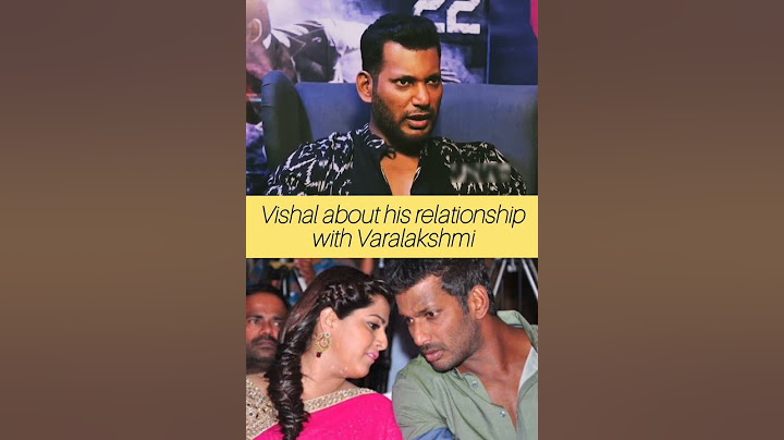 Vishal about his relationship with Varalakshmi #shorts #vishal #varalakshmi #viralshorts