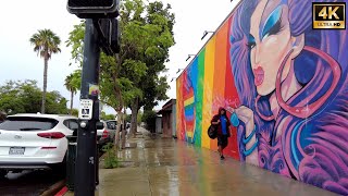 Hillcrest, in the rain - San Diego, California