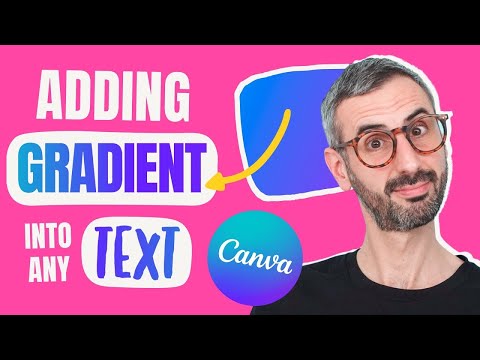 A Simple Hack to insert Gradient into ANY Text (and ANY font!) in Canva