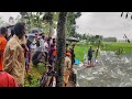 Fish Fair in Flood Water😲Unbelievable Fishing In Rainy Day | Huge Fish Catching from Flowing Water