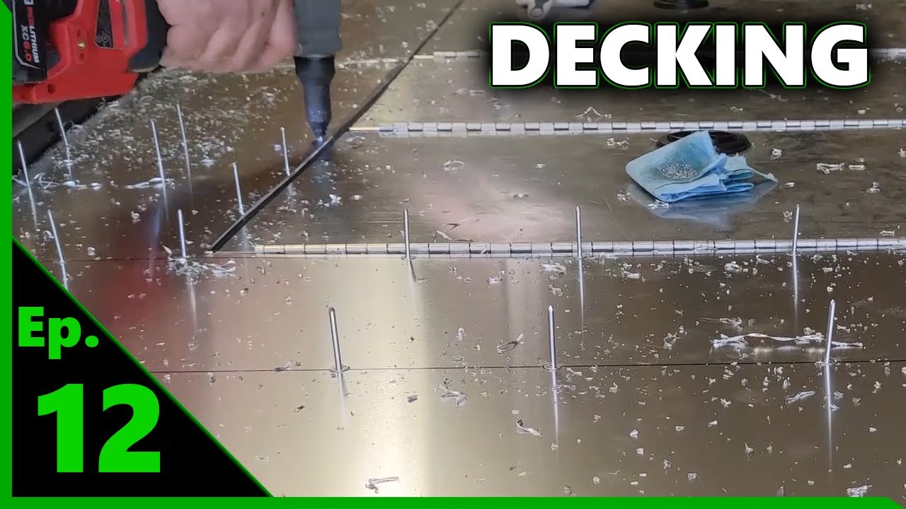 EP. 12 - Stationary Decking & Interior Paint | Jon Boat to Bass Boat | Tracker 1236