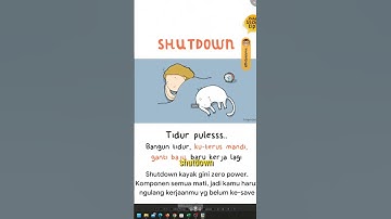 Sleep vs Hibernate vs Shutdown apa ya bedanya..👀 #servis #laptop #jogja #sleep #hibernate #shutdown