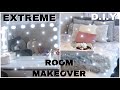 BEDROOM MAKEOVER GLOW UP|  HUGE Transformation | Extreme before and after | Vanity mirror