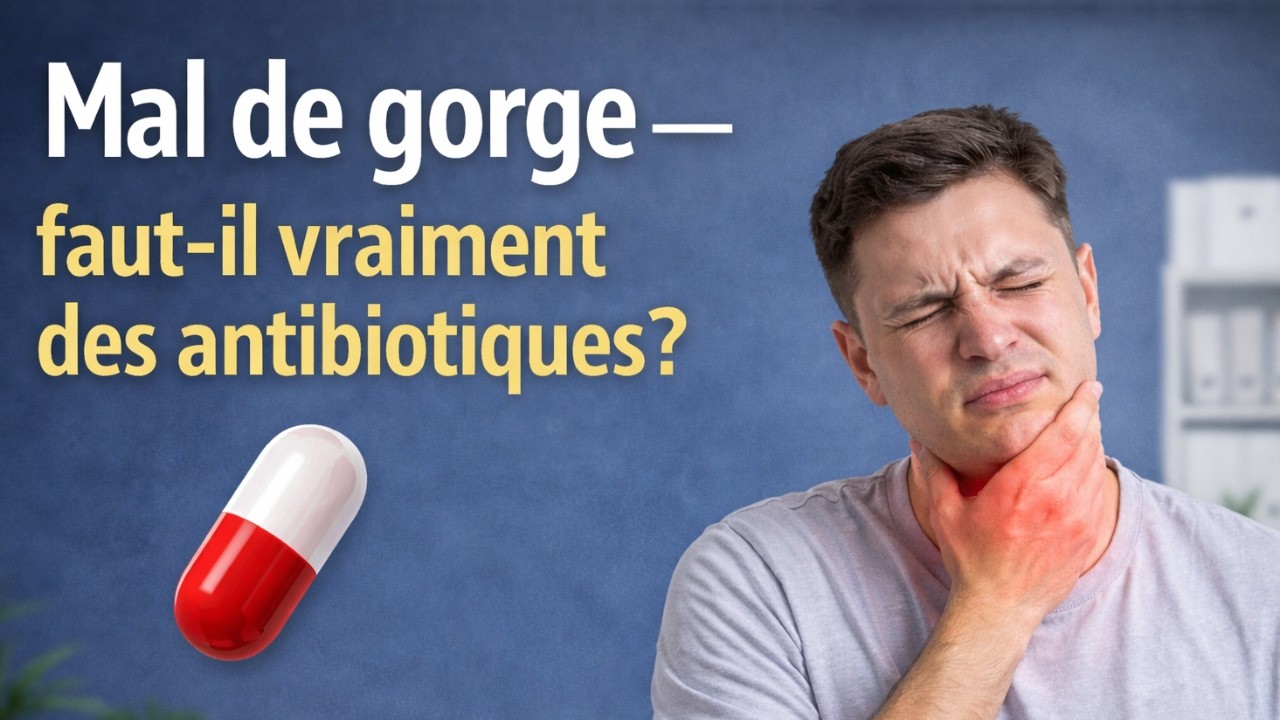 Mal de gorge: faut il des antibiotiques ? La réponse de cette docteure.