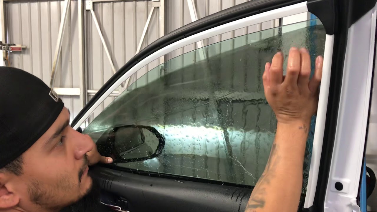 How to apply window tint on Toyota Camry 2018-2019 - YouTube