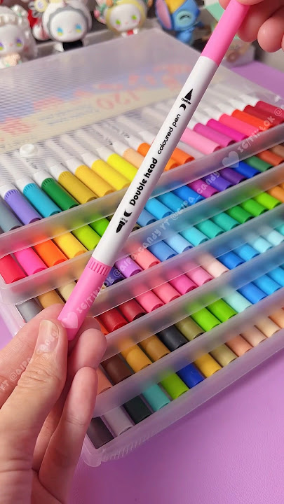 Spidol 120 warna, banyak banget warnanya! #alpacandy #markers #spidolwarna #spidol