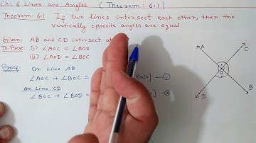 Theorem: 6.1 Chapter:6 Lines And Angles | Ncert Maths Class 9 | Cbse
