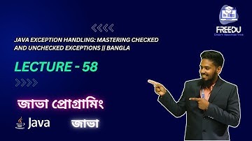 Java Exception Handling: Mastering Checked and Unchecked Exceptions || Bangla