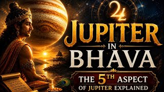JUPITER IN All BHAVA - SECRET OF THE 5TH ASPECT EXPLAINED 