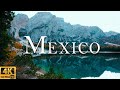 FLYING OVER MEXICO (4K UHD)- Beautiful Piano Music Relax With Beautiful Nature Videos -4K Ultra HD