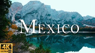 FLYING OVER MEXICO (4K UHD)- Beautiful Piano Music Relax With Beautiful Nature Videos -4K Ultra HD