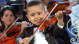 André Rieu \& 3 year old Akim Camara