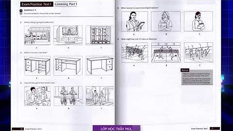 A2 KEY FOR SCHOOLS TRAINER  TEST 1 PART 1