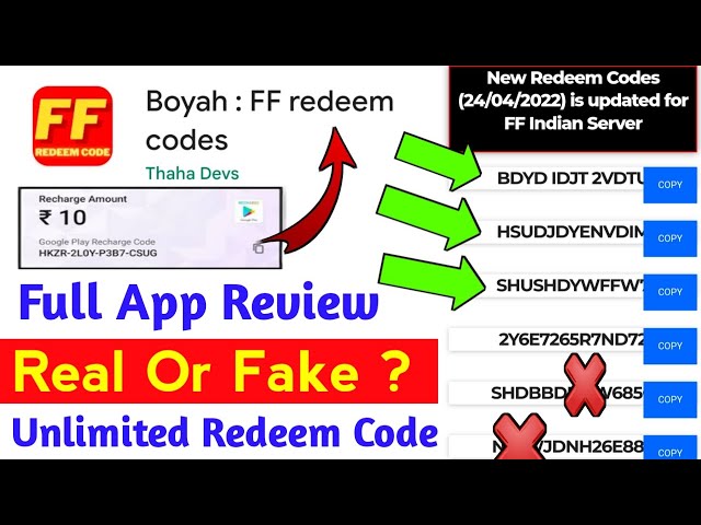 ff redeem codes - Apps on Google Play