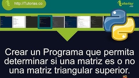 arrays -- python(la triangular superior)