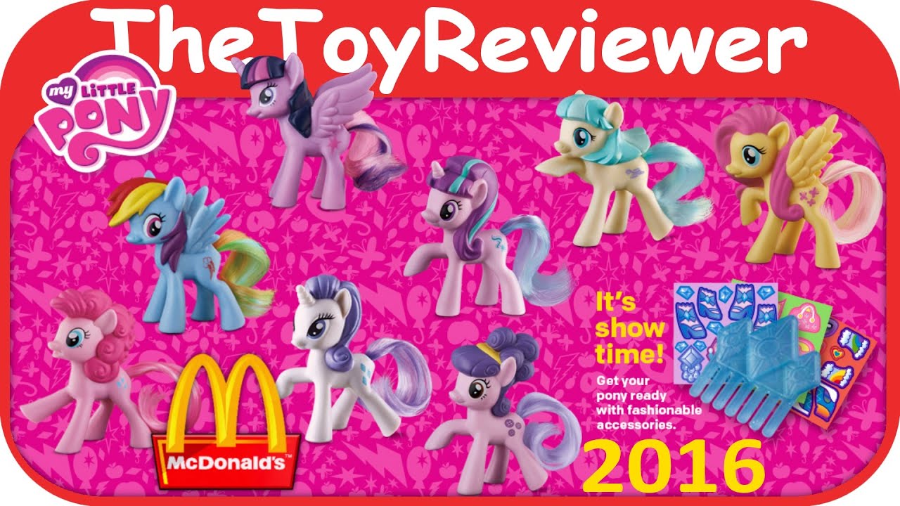 2016 McDonalds My Little Pony Happy Meal Toy Pinkie Pie w/Color Chg Tail #1