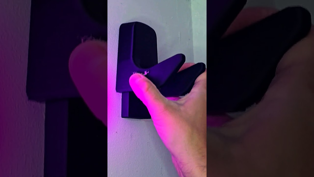 I designed and 3D Printed my own Guitar Wall Mounts 