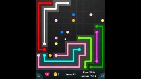 12 × 12 MANIA LEVEL 57 - FLOW GAME ON FACEBOOK Connect the dots