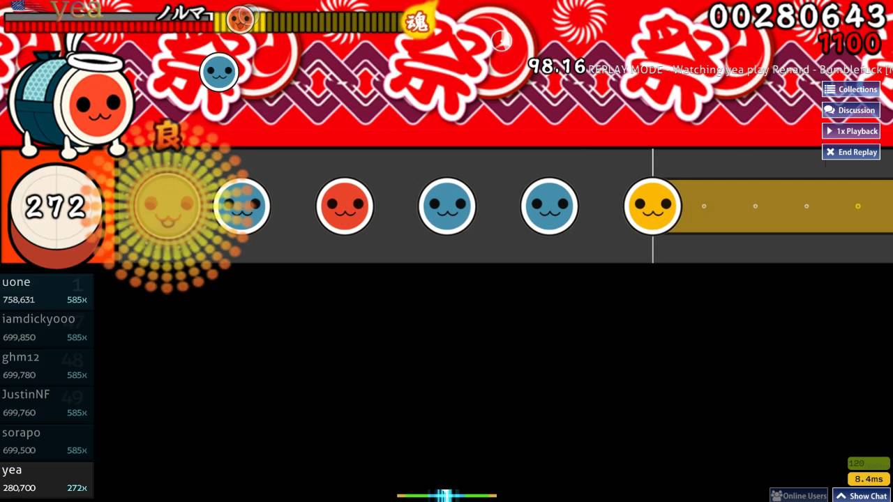 Taiko | Renard - Bumblefuck [Muzukashii] | 98.63% - 124pp