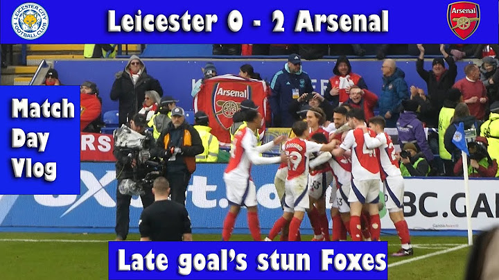 Leicester City 0-2 Arsenal, ⚽Merino brace wins it for the Gunners