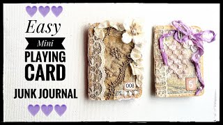 Easy Mini Playing Card Junk Journal