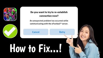 How to Fix eFootball “Do you want to try to reestablish connection now?” Problem Solved