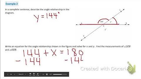 Lesson 10 (Angle measurements and solving equations)