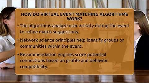 How Do Virtual Event Matching Algorithms Work? - Everyday-Networking