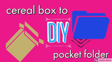 Diy folder made from a cereal box