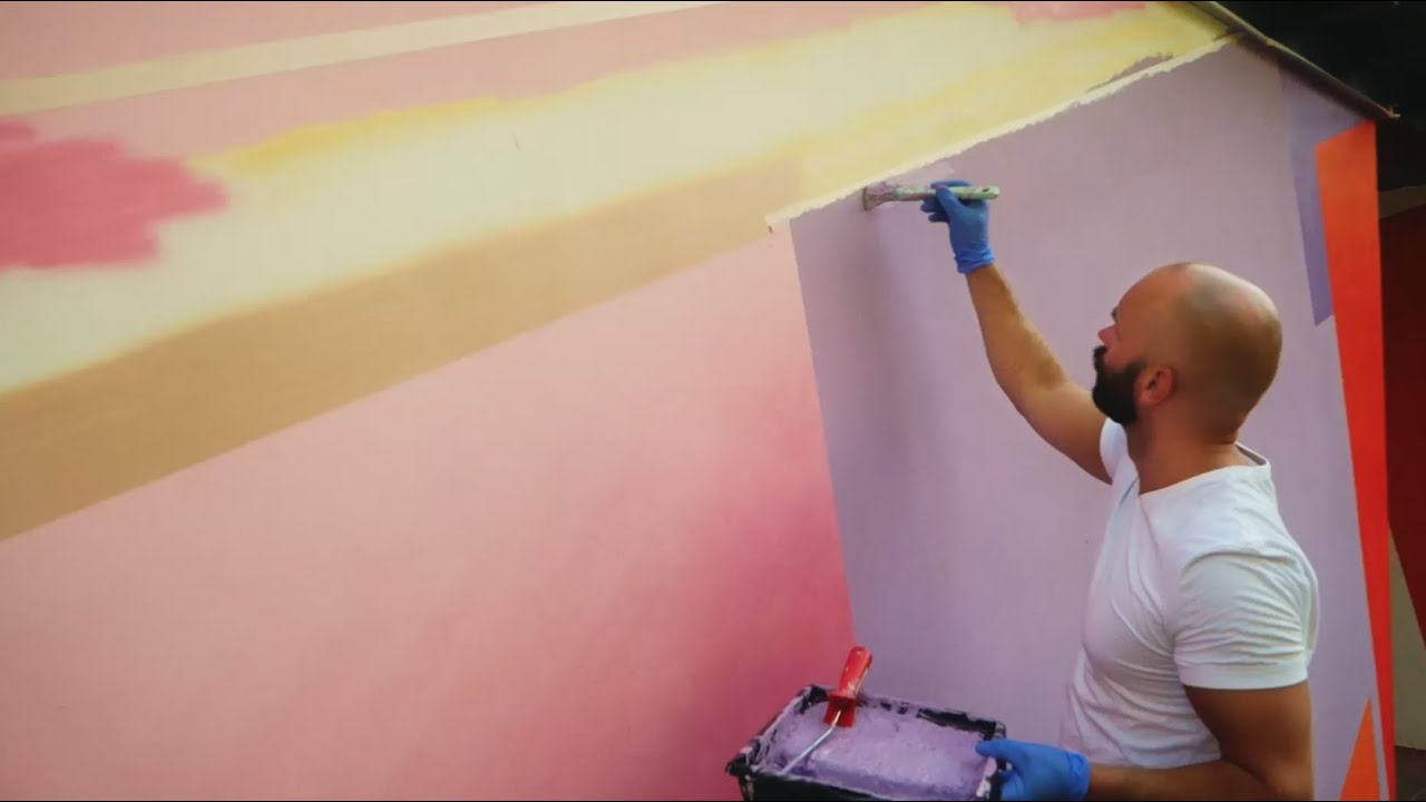 Fassadenkunst | Sebastian Roese - Glückseligkeit in Farbe