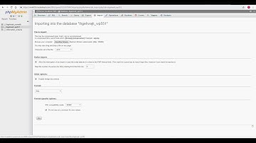 Importar base de dados Cpanel