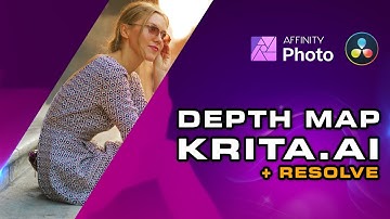 Create Depth Maps using Krita AI (or Davinci Resolve Studio) and use them in Affinity Photo