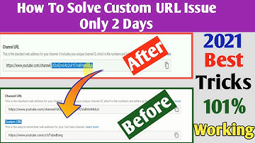 🔴 How to solve Custom URL issue || Custom url not working youtube || Custom url problem