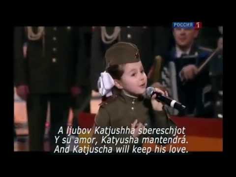 Katyusha Cancion Sovietica subtítulos en Español and English subtitles Singer Valeria kurnushkina﻿