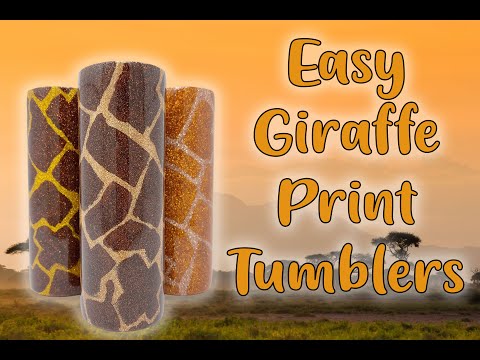 Giraffe Glitter Kids Tumbler 🦒 Facebook: Crafty Creations by