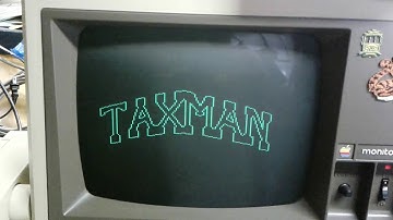 20170521 1982 Apple IIe starts TAXMAN game