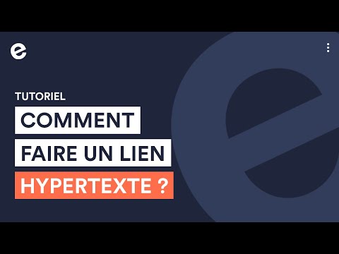 Comment faire un lien hypertexte sur son site Internet ?  | Tutoriels e-monsite