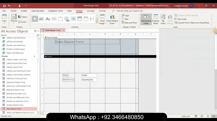 Access Module 7 SAM Project A Global Human Resources Consultants | Access Module 7 SAM Project 1a