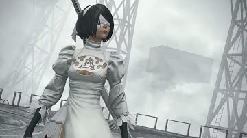 Final Fantasy XIV Update 5.1 - NieR: Automata "The Copied Factory" Raid First Look
