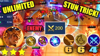 NEW TRICK 3 STAR GATOTKACA UNLIMITED STUN COUNTER 200 POWER ENEMY!!EPIC COMEBACK IS REAL MUST WATCH!