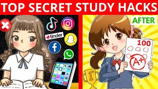Do This for 7 Days🔥| BEST STUDY HACKS | Secret Study Tips: Study Less and Score More with Full Focus