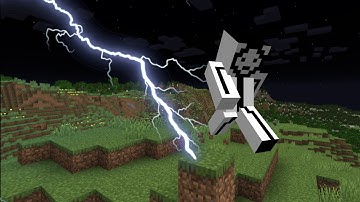 Minecraft, But Lightning Strikes Me When I Jump
