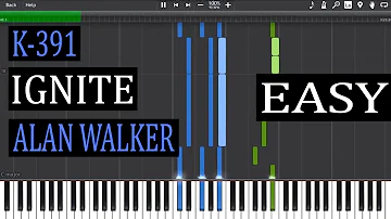 Alan Walker & K-391 - Ignite - Piano Tutorial - Easy