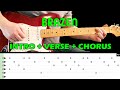 BRAZEN - Guitar lesson - Intro + verse + chorus (with tabs &amp; chords) - Skunk Anansie