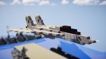 Minecraft F-14 Tomcat Fighter Jet Tutorial (2019)