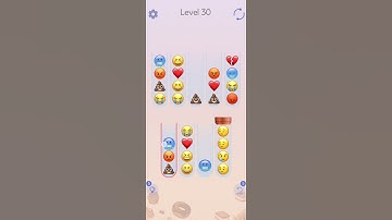Emoji Sort Master Level 30 Walkthrough Solution iOS/Android