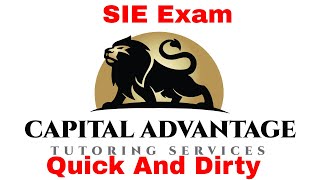 Crack the SIE Exam: Last-Minute Masterclass for passing the SIE Exam !