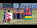 Extended HIGHLIGHTS: Nepal 1-0 Mauritious | International Friendly Series 2022 | 2nd Match